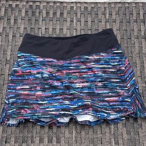 Lululemon Multicolor Striped Active Skirt